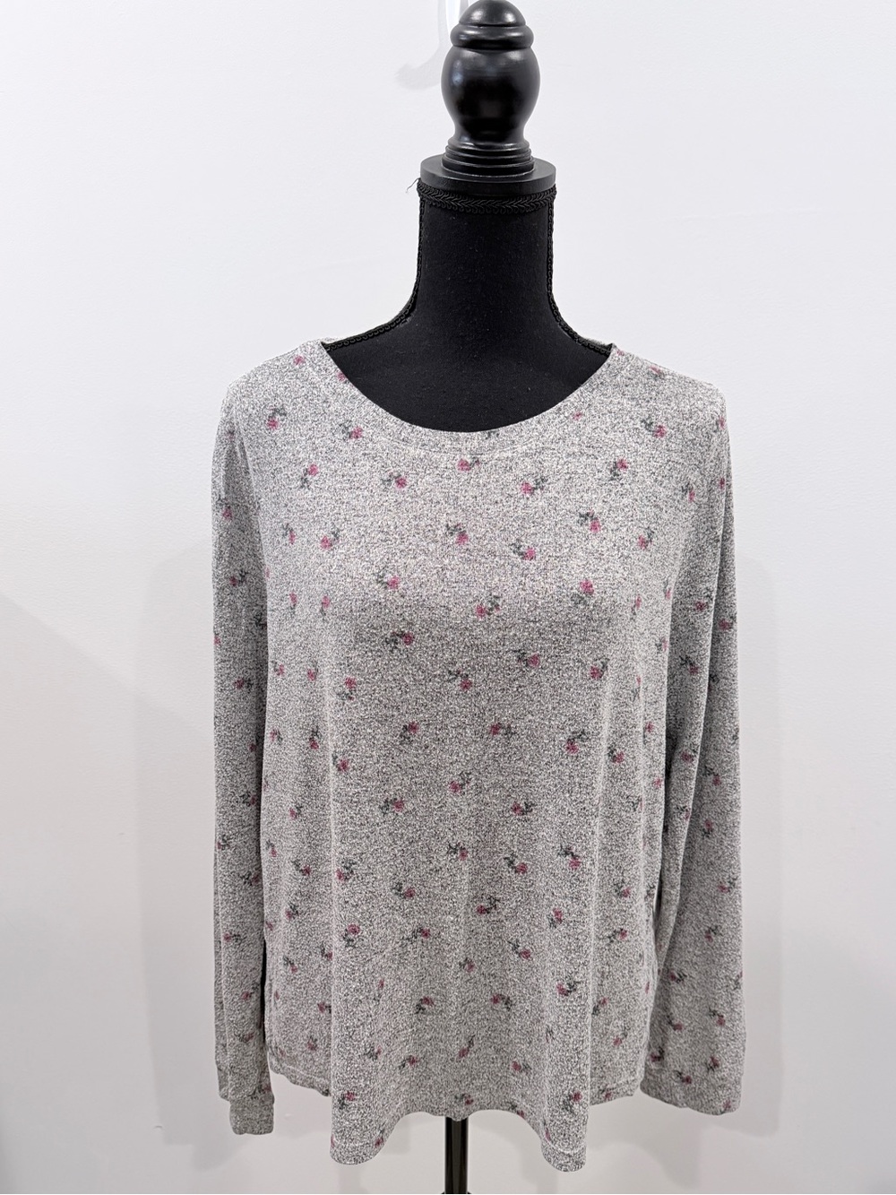 BP Gray Floral Women's Pajama Set